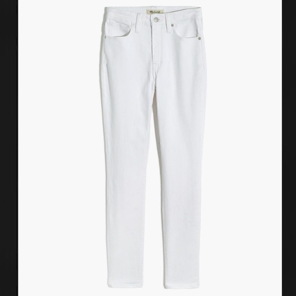 Madewell Tall Curvy High-Rise Skinny Jeans in Pure White